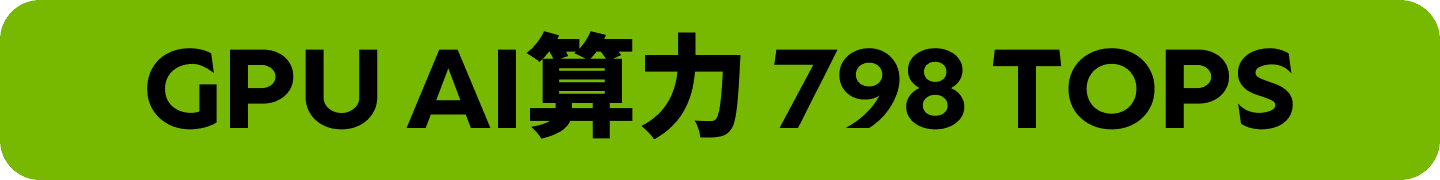 GPU AI算力 798 TOPS